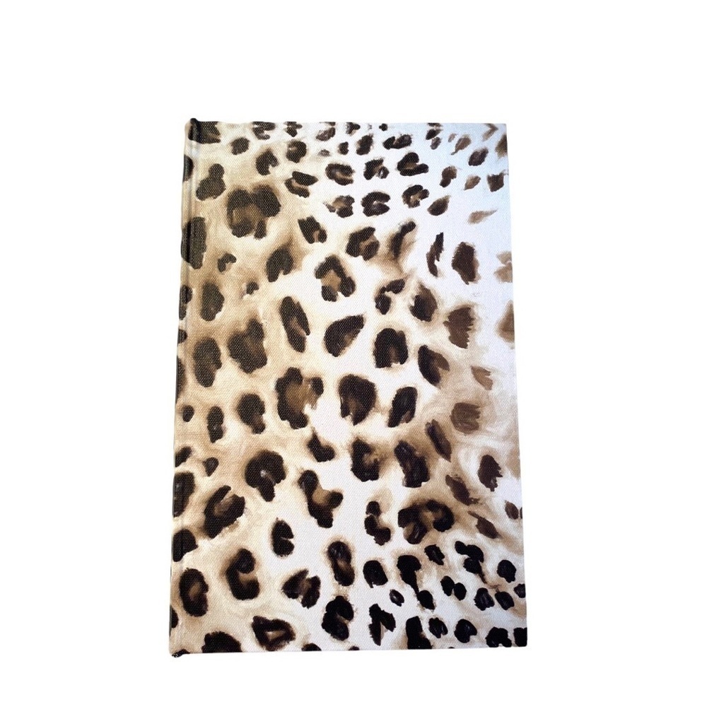 Faux Book Hide Away Leopard Print